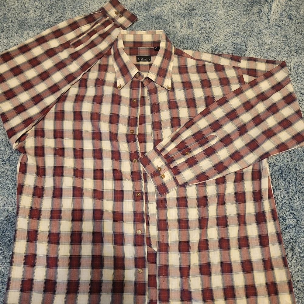 Van heusen button down long sleeve shirt size L 16-16.5